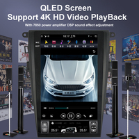 Stereo PX6 navigasi GPS mobil Android, layar gaya Tesla 12.1 inci untuk Ford Fusion Mondeo 2014-2019, pemutar Video Multimedia Radio