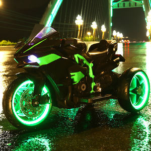 Motocicleta Eléctrica para Niños, Apta para Edades de 3 a 9 Años, Recargable, Apta para Bebés y Niños, Doble Asiento, Coche de Juguete - Product Image 3