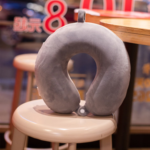 Customtravel HongRun Business Style <strong>U</strong> Shape Memory Foam Neck <strong>Pillow</strong> with 2mm Thickness for Travel &amp; Aircraft Use - Product Image 5