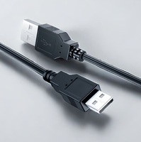 Câble de données USB 2.0 A mâle vers A mâle pour ordinateur et disque dur mobile