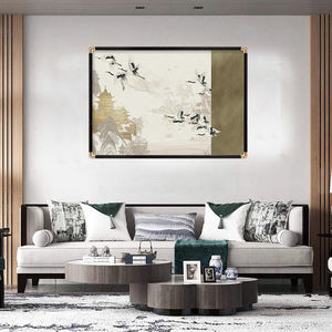 पारंपरिक रेशम चित्रकला कोर सोने की पन्नी शिल्प कौशल, घर और कार्यालय के लिए सजावटी चित्र - Product Image 3