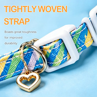 Collier pour chat en nylon, 2 tailles, réglable, avec support AirTag en silicone mignon et traceur GPS, vente en gros