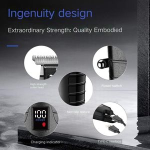 <span class=keywords><strong>KEMEI</strong></span> <span class=keywords><strong>KM</strong></span>-2293 Nouvelle conception 1200MA Tondeuse à cheveux électrique pour hommes Tondeuse à cheveux à charge rapide Lames de coupe de cheveux - Product Image 5