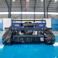Vente directe d'usine de robots tondeuses à gazon télécommandés à chenilles à prix réduit, équipés d'accessoires tels que