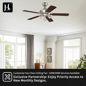 Decorative Modern <b>Ceiling</b> Fan with <b>Light</b> for Living Room, 6 Speed <b>Remote</b> <b>Control</b> Smart <b>Ceiling</b> Fan - Product Image 5