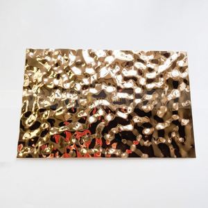 LL280 Multiple Sizes Stainless Steel <b>Mirror</b> Water Ripple Rose Gold Color Panel Ceiling Wall Decorating of Stainless Steel <b>Sheets</b> - Product Image 6