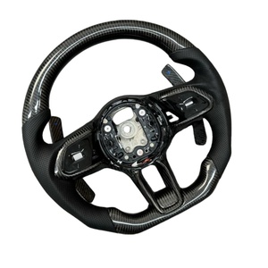 Volant sport personnalisé en cuir et fibre de carbone pour <span class=keywords><strong>Jaguar</strong></span> XF R-sport F-<span class=keywords><strong>type</strong></span> F-pace <span class=keywords><strong>E</strong></span>-Pace XE Series - Product Image 3