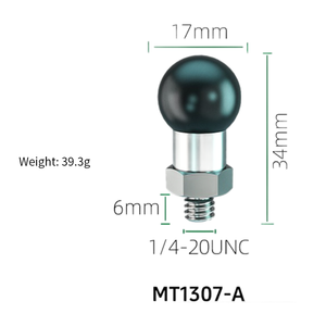 1 inch/25mm/17mm kim loại bóng Đầu Doanh TPU bóng Đầu Adapter núi cho RAM núi Phụ kiện điện thoại xe máy Bộ chuyển đổi - Product Image 4