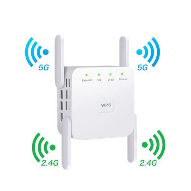 1200Mbps 5G 2.4G Wifi Repeater Wifi Amplifier Signal Wireless Router Wi-fi Long Range Extender Wireless AP Through Wall Repeater