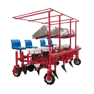 4 linhas de auto-propulsão de repolho máquina de plantio de mudas transplanter transplanter vegetais