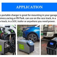Chargeur EV portable CCS Ocpp 20Kw 30Kw 50Kw Type 2 Station de charge de voiture électrique Chademo Mobile DC Chargeur rapide