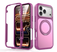 Étui de téléphone robuste et résistant pour iPhone 18 Pro Max, protection intégrale, antichoc, avec anneau magnétique