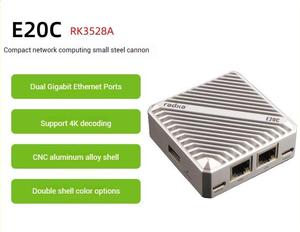 Ruisha radxa cổng e20c Mini Dual Gigabit Ethernet Port CNC Vỏ hợp kim nhôm module wifi với tản nhiệt tuyệt vời - Product Image 3