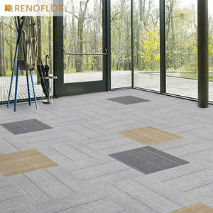 Hochwertige Konferenzraum-Modulare Bitumen-PP-Verriegelungs-Bodenfliesen 50x50 Teppichfliesen - Product Image 2