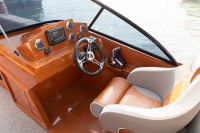 Bateau ponton de luxe en fibre de verre, barge de fête sportive et économique, mini-moteur hors-bord, bateau ponton de pêche et de divertissement