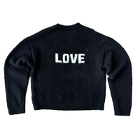 Pull en maille jacquard pour homme, fabrication sur mesure OEM ODM, broderie, pull à col rond, manches longues, pull en maille pour homme
