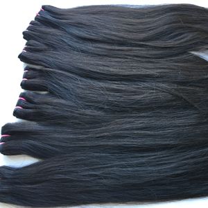 Cabello humano virgen sin procesar, cabello liso sedoso Natural extraído súper Doble - Product Image 2