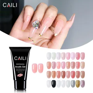 Wholesale Nail Beauty Supplies Acrylic Milky 30Ml Nail Extension Gel For Nail Beauty