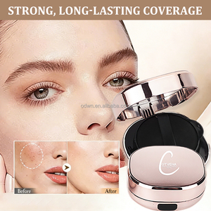OTVENA Fond de Teint <span class=keywords><strong>CC</strong></span> Longue Tenue Contrôle Sébum Éclaircissant Hydratant Couvrance Naturelle <span class=keywords><strong>BB</strong></span> <span class=keywords><strong>Crème</strong></span> Air Cushion avec SPF - Product Image 2
