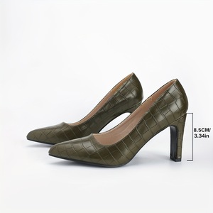 Scarpe Eleganti Xuanhui <span class=keywords><strong>Blu</strong></span> Navy con Punta Affusolata e Tacco Alto a Blocco, Décolleté da Donna per Ufficio e Feste - Product Image 5