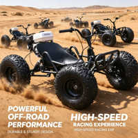 Nouveau Kart Tout-Terrain à Essence Quatre Temps Transfrontalier, Capacité de Charge 180 kg, Transmission par Chaîne, Véhicule de Plage à Grande Vitesse pour Drift, Moteur 212cc, Adulte