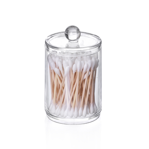 Set di 3 Contenitori per Tamponi e Cotone, Barattolo da 10 Oz per Qtip, Dispenser Trasparente per Bagno - Product Image 5