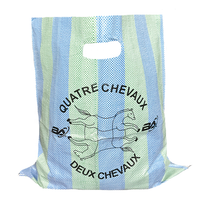 Sac de courses en raphia multicolore du Ghana, de la Tanzanie et de la Mauritanie, petit sac en polypropylène laminé tissé PP