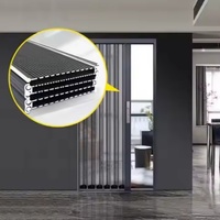 Porte accordéon intérieure moderne en alliage d'aluminium, sans capteur, pour chambre à coucher - Vente en gros uniquement