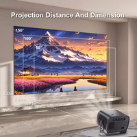 Projecteur domestique transfrontalier A10 HD 4K avec mise au point électrique, WiFi, Android, portable, compact et mini