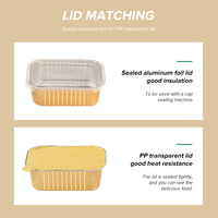 Moule spécial pour pudding et cupcakes pour friteuse à air, bol en aluminium pour crevettes et œufs, petite boîte en aluminium, plat de cuisson, outils de pâtisserie avec couvercle