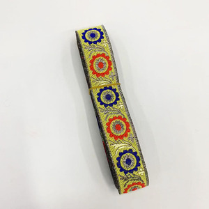 <span class=keywords><strong>25mm</strong></span> bricolage vêtements accessoires couture Jacquard <span class=keywords><strong>sangle</strong></span> dentelle tissu ethnique robe bord garnitures Costume sac bandeau faisant des rubans - Product Image 6