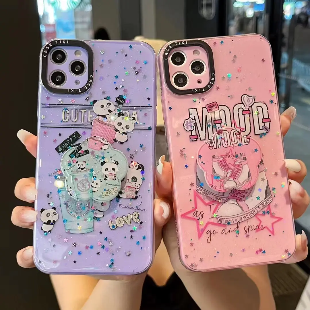 Voor Samsung A 02S A12 A22 A32 A52 5G Custom Pattern Fundas De Celulares 2 En 1 Siliconen Pc Covers Met Houder Voor Iphone 15