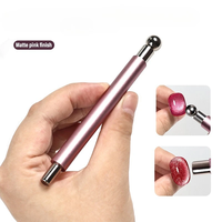 3 Farben Doppelkopf-Magnetstift 3D Französische Linie Herz-Muster Magnetisches Katzenauge Multifunktionales Leistungsstarkes Magnetwerkzeug