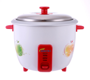 Suministro <span class=keywords><strong>de</strong></span> fábrica Olla arrocera 10 tazas Tapa <span class=keywords><strong>de</strong></span> vidrio Olla interior antiadherente Olla arrocera Eléctrica Multi Cooker Rojo - Product Image 4