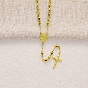 สร้อยคอจี้<span class=keywords><strong>พระ</strong></span>พุทธรูปสแตนเลส 6 มม. ดีไซน์ลูกปัดแบบครอส พร้อมโซ่ลูกปัดสแตนเลส รุ่น Advanced Sense - Product Image 5