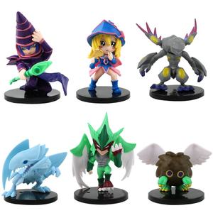 6 pièces/ensemble Statues Figura Yu Gi Oh Black Magician Yugi Muto Figurine en PVC Anime pour boîte à œufs Catcher Gashapon Machine de jeu Jouets de récompense - Product Image 1