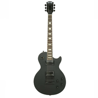 Eastern Music Hardluck Kings BOSSMAN BLACKOUT Edisi Terbatas Gitar Elektrik Gaya Les Paul Satin Matte Hitam