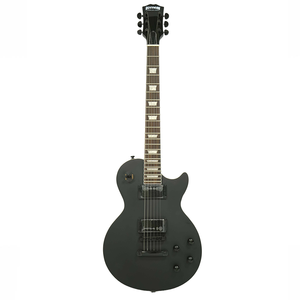 Guitarra Eléctrica Estilo Les Paul Edición Limitada BOSSMAN BLACKOUT de Eastern Music Hardluck Kings, Acabado Negro Mate Satinado - Product Image 1