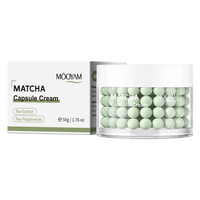 Crème hydratante pour le visage à la capsule de matcha, soin de la peau végétalien avec logo personnalisé, crème pour les taches brunes, hydratation, blanchiment, crème faciale en capsule