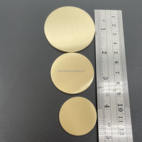 Plaques de pièces de monnaie vierges en laiton de 2 mm d'épaisseur, 30 mm, 32 mm, 35 mm, 40 mm, personnalisables par gravure
