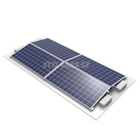 Structure de rayonnage de soutien au sol de toit plat de panneau PV de haute qualité Systèmes de supports de montage de toit lestés solaires