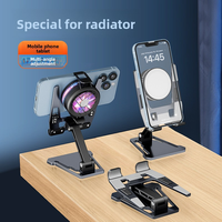 Support de bureau pliable et réglable pour téléphone portable, ordinateur et tablette, avec logo personnalisé, durable, au design unique et spécifique au radiateur, à commande manuelle