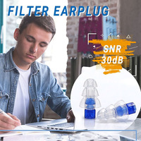 Bouchons d'oreille de concert de protection auditive avec cordon pour musiciens et sensibilité au bruit, costume pour festivals, boîtes de nuit et tous les raves