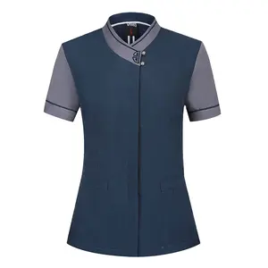 Hotel work clothes short-sleeved women's floor cleaning cleaning clothes spring and summer hotel room service staff clothing