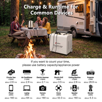 Générateur Solaire Portable 500W 1200W 2200W 3000W 5000W avec Contrôleur MPPT, Onde Sinusoïdale Pure, pour Voiture, Camping-car et Alimentation de Secours d'Urgence