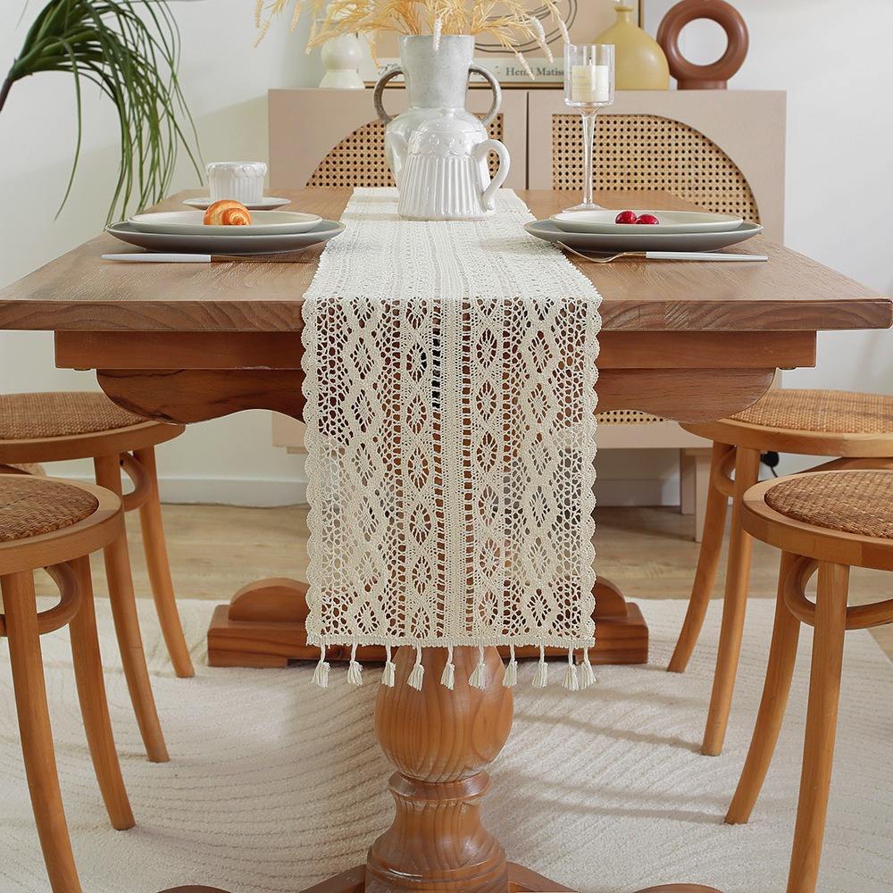 Plaid - Bordure en coton à tête carrée