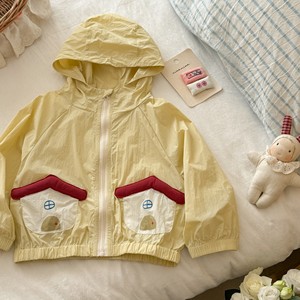 Sun Protection Jacket For Baby Girls Upf 50 Lightweight Hooded Cartoon Print Summer Outwear - Product Image 4
