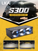 Sanvi S300, phares de voiture haute puissance avec ventilateur, feux de calandre LED, feux de travail antibrouillard, feux auxiliaires externes, véhicules tout-terrain