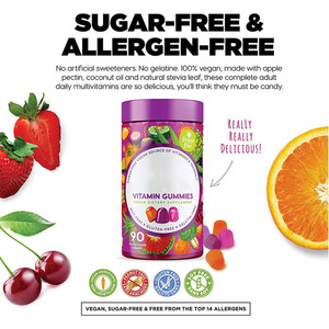 Supplément Immunitaire Keto Prue Gommes Multivitamines Végétaliennes à la Biotine avec <span class=keywords><strong>Vitamine</strong></span> <span class=keywords><strong>C</strong></span> <span class=keywords><strong>D3</strong></span> <span class=keywords><strong>et</strong></span> <span class=keywords><strong>Zinc</strong></span> - Product Image 4