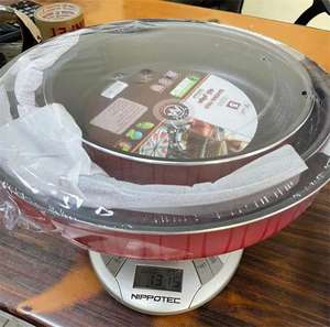 Juego de bandejas antiadherentes para horno, Set de 3 piezas de sartenes redondas antiadherentes de 22-26-30cm para hornear, para vino tinto - Product Image 6